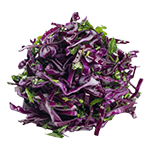 Салат из красной капусты и фасоли