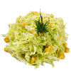 Салат из пекинской капусты, кукурузы с маслом