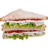 Сендвич с куриным филе-гриль и моцареллой